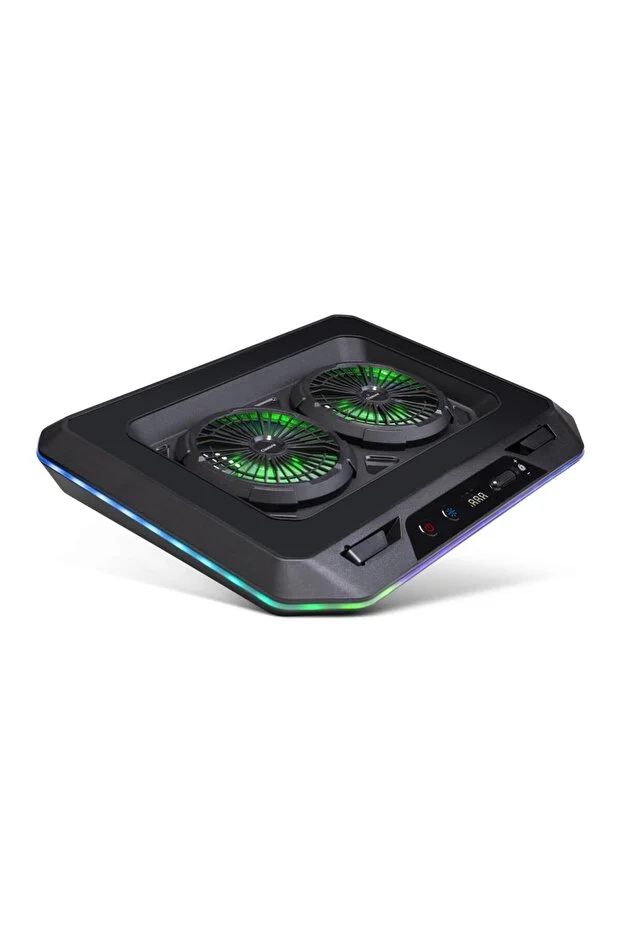 Gaming Gt200 Laptop Soğutucu Notebook Stand,3000 Rpm, 10 Rgb Işık Kontrolü , 15.6 -17 Inch